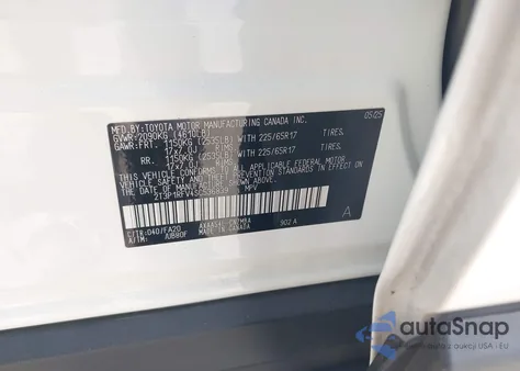 2025 Toyota Rav4 Xle из США, поврежденный, VIN 2T3P1RFV4SC536839